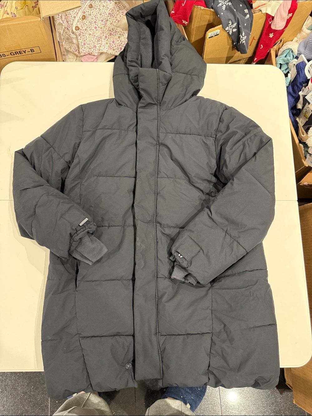 all in motion Kids Black Puffer Jacket with Hood